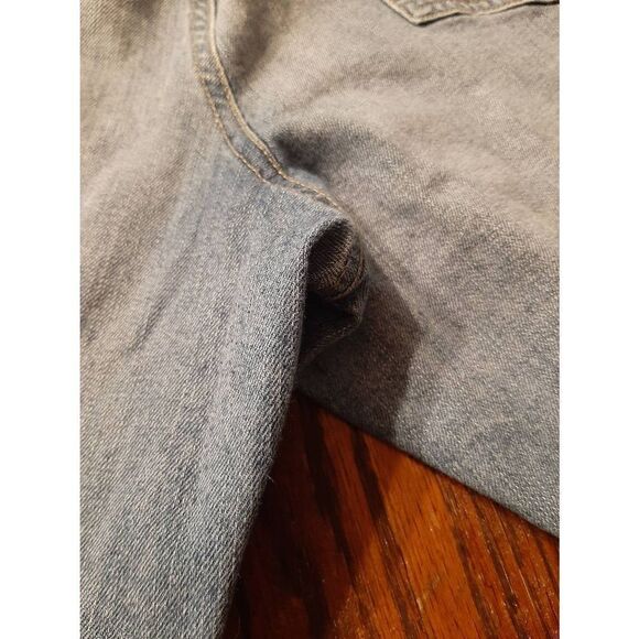 XXL Maternity Great Expectations Blue Denim Blue Jeans Over Bump with Pockets - Picture 6 of 8